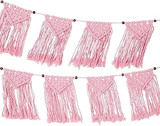 Talking Tables Boho Macrame Garland 1.3 Meter Length, Pink