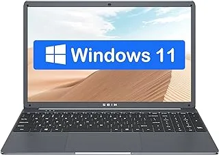 SGIN، ويندوز 11، 15.6 بوصة، شاشة عرض كاملة 1920x1080 HD، معالج Intel Celeron N4020c، سرعة تصل إلى 2.8GHz، قرص صلب سعة 512GB ROM، ذاكرة مثبتة 12GB RAM، رمادي.