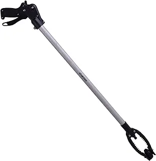 Sharpex 30 Inch Long Range Pickup Tool, Handy Arm Assist Extender Gripper Flexible Lightweight Mobility Aid Reaching Claw Trash Garbage Picker â€“ Black (Aluminum) (19HWP)