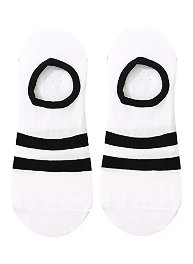 XIMI VOGUE Double Striped No Show Socks For Men Multicolour