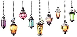 ALISSA New DIY Removable Pendant Lamp Bedroom Living Room Wallpaper Wall Sticker