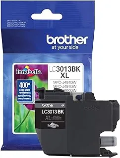 Brother Printer High Yield Ink Cartridge Page Up To 400 Pages Black (LC3013BK), Standard