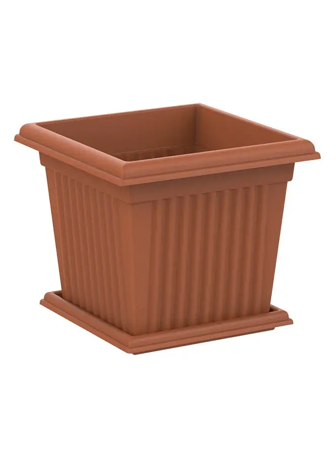 Cosmoplast Planter Square 30L Comp Terracota