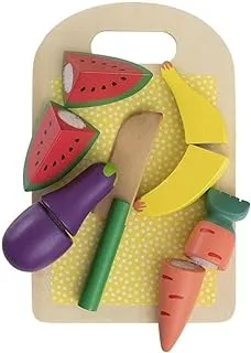 Hema Wooden Vegetables and Fruit Set Toy