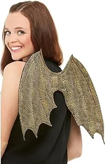 Smiffys dragon scale wings, 50 cm length, gold