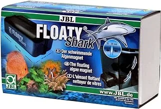 JBL Floaty Shark ، مغناطيس تنظيف الزجاج العائم لألواح حوض السمك السميكة