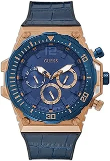 GUESS Dress to Sport Watch, Blue/Rose Gold-Tone, Quartz Watch