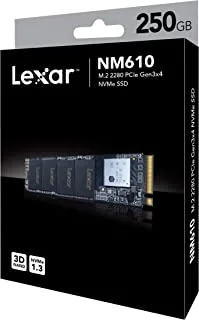 Lexar NM610 M.2 2280 NVMe SSD, 250GB Capacity