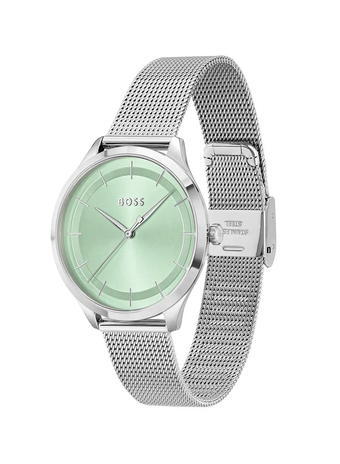 HUGO BOSS Pura Women's Green Dial Stainless Steel Watch - 1502636