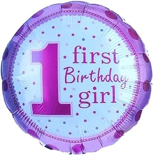 Italo Helium Foil Balloon for First Birthday Girl 18