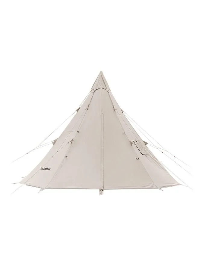 Naturehike Hexagon Ranch Pyramid Tent مع تنورة ثلجية تكفي 3-4 أشخاص - الرمال المتحركة الذهبية