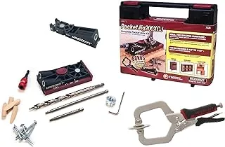 Milescraft 7336 Pocket Jig 200XCJ - Pocket Hole Bundle with Double Barrel Pocket Hole Jig, Single Barrel Pocket Hole jig, 2