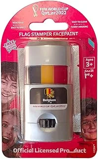 FIFA World Cup Qatar 2022 FIFA Flag Stamper Non Toxic | Flag Face paint with free removing cream - BELGIUM