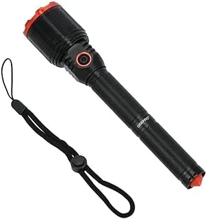 Geepas GFL51050 Rechargeable LED Flashlight, Black