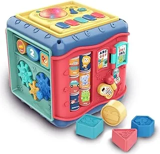 Kidwala Toddler Activity Cubes Puzzle for Baby Activity Music Cube Six-Sided Puzzles for Toddlers (Activity Cube)