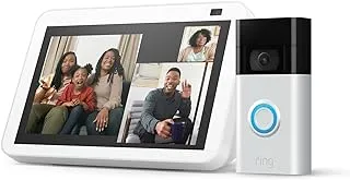 Echo Show 8 (2Nd Gen) - White Bundle With Ring Video Doorbell (2Nd Gen)