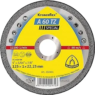 KLINGSPOR Cutting Disc A 60 TZ, 115 x 1 x 22,23 MM Pack of 10, GER 257875 shape