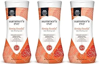 Summer's Eve Cleansing Wash, Morning Paradise, 15 Fl Oz (Pack of 3)