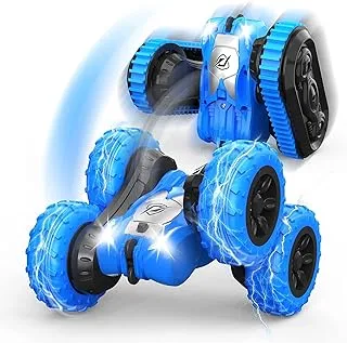 Baybee 2 in 1 Double Sided Crawler Remote Control Car for Kids, 4WD Stunt RC Cars with 360° rotation,180° Flip, Changeable Wheels, Lights | Stunt Car Remote Control Car Toys for Kids 3+ Years Boy Girl