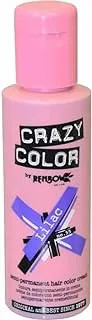 Crazy Color Hair Dye - Vegan and Cruelty-Free Semi Permanent Hair Color - Temporary Dye for All Hair Types, #55, Lilac 100 ml