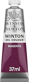 Winsor & Newton Winton Oil Colour Magenta 37ml tube with even consistency, non-fading, high coverage, rich in colour pigments