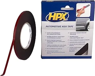 HPX High Performance HSA Double Sided Acrylic Tape, 10 m Length, Anthracite