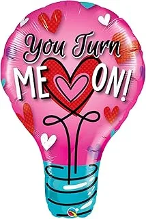 Qualatex You Turn Me On Foil Balloon, 40-Inch Size