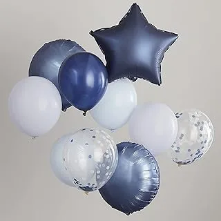 Ginger Ray Blue, Navy & Confetti Balloon Bundle