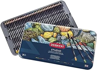 Derwent Rxl32198 Studio Pencil Tin Of 36