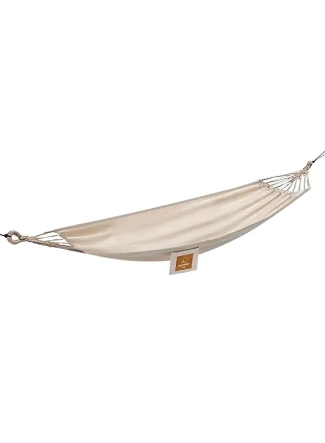 Naturehike Dc-G00-Sail-(Sail-Boat) Wrapped Anti-Rollover Cotton Canvas Hammock-Single-Beige