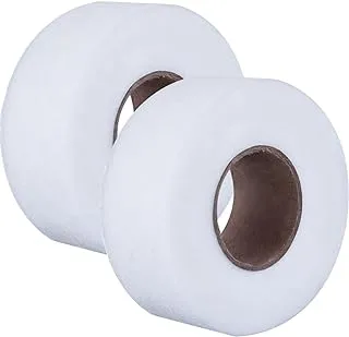 Outus Fabric Fusing Tape Adhesive Hem Tape Iron-on Tape Each 27 Yards, 2 Pack (1 Inch) - white