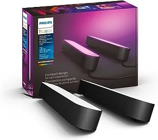 Philips Hue Play White & Color Smart Light ، 2 Pack Base Kit ، Hub مطلوب / مزود طاقة (يعمل مع Amazon Alexa و Apple Homekit و Google Home)