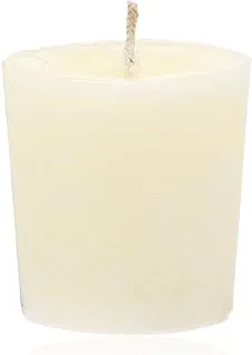 Aroma Naturals Votive Candles with Orange Clove and Cinnamon Essential Oil White Scented, Peace Pearl, 5.5x3.75x2 Inch (Pack of 6)