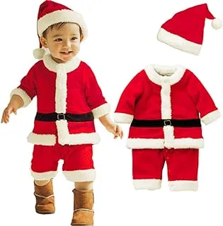 Jade Brain Giggles Kids Santa Claus Costume - Santa Claus Costume For Toddler Boys Santa Costume For Boys - (Small - 80cm)