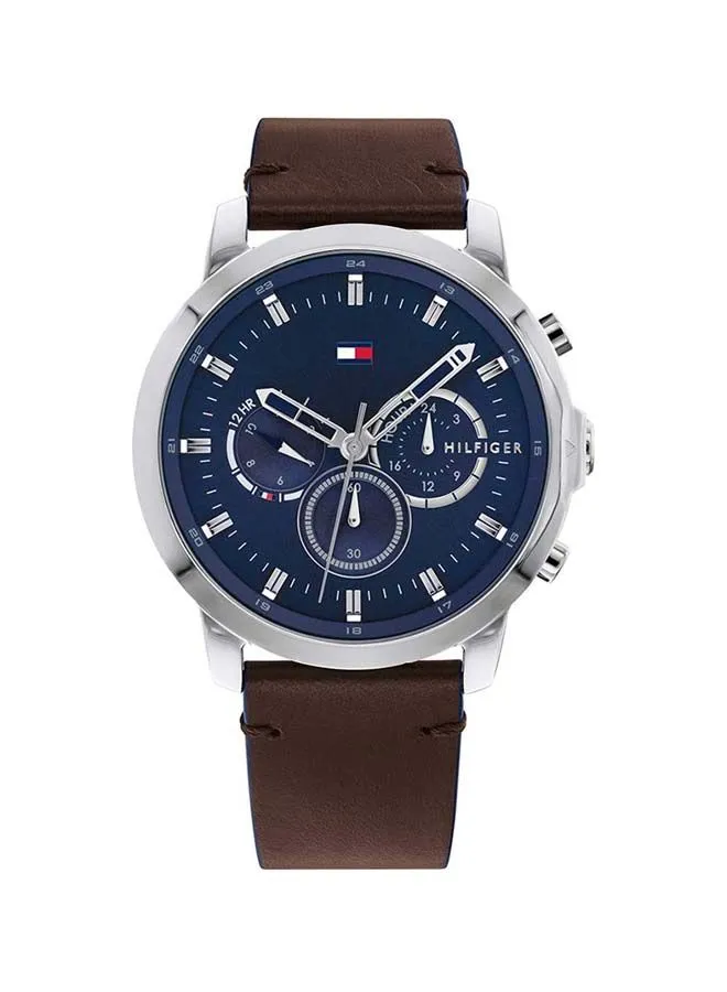 TOMMY HILFIGER Men's Leather Analog Wrist Watch 1791797