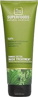 Be Care Love SuperFoods Damage Detox Mask Treatment، Kale، 8 Fl Oz