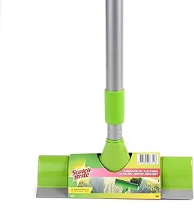 Scotch-Brite Window Cleaner with telescopic stick (extendable handle) AS425, 1 set/pack | Easy to clean | Easy to use | Squeegee Window Cleaner | Glass Scraper | Wiper | Window Cleaning | Leaning Mop