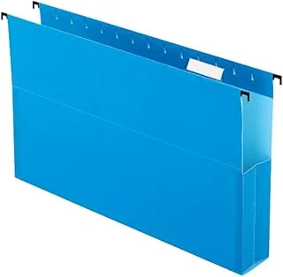 Pendaflex surehook reinforced hanging box file, 2'', legal, blue, 1/5 cut, 25 per (59302ee)