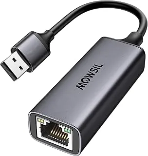 Mowsil USB 3.1 Ethernet Adapter Aluminum USB 3.1 to Network 1000Mbps Gigabit RJ45 LAN Internet Adapter Converter Compatible with MacBook iMac PC Switch Surface Pro Windows Mac OS/IOS Linux,