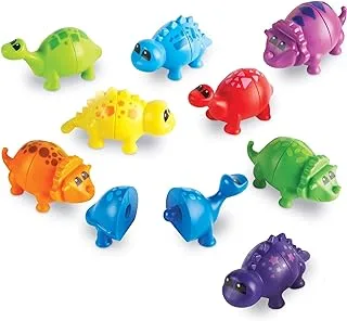 Learning Resources Snap-n-Learn Matching Dinos, Fine Motor, Counting & Sorting Toy, 18 Pieces, Ages 18mths+, Multi color