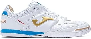 Joma 2102 Top Flex Shoes for Unisex, Size 40, White/Gold/Indoor