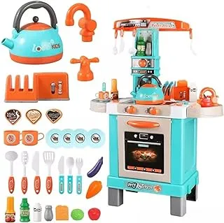 Baybee Little Chef Kitchen Set for Kids| Pretend Play Toys for Kids with Cooking Accessories Toys, Play Foods | Role Play Toys | Kids Kitchen Set Toys for Kids Toddlers 1+ Years Boys Girls