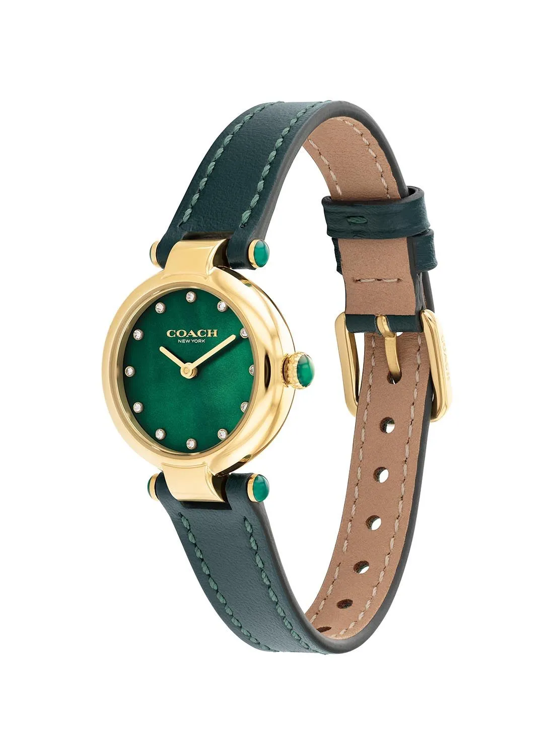 COACH COACH CARY WOMEN's GREEN MOTHER OF PEARL DIAL, GREEN CALFSKIN WATCH - 14503951