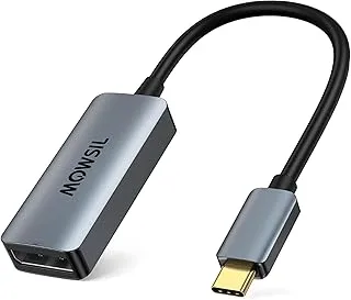 Mowsil USB C to DP Adapter 4K@60Hz, USB 3.1 Type C to DisplayPort Converter, Compatible with VR, MacBook Pro 2020, XPS 15, iPad Pro 2020, Surface Book 2, Galaxy S20/S10, iPhone15/15Pro