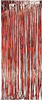 Creative Converting Foil Door Curtains, Red