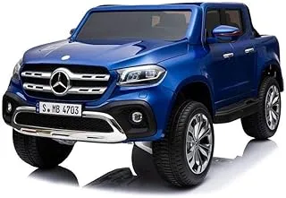 Megastar - Licensed Ride On Mercedes 2 Seater - X-Class 4Wd Children’S Pickup, Blue, merc XMX-606