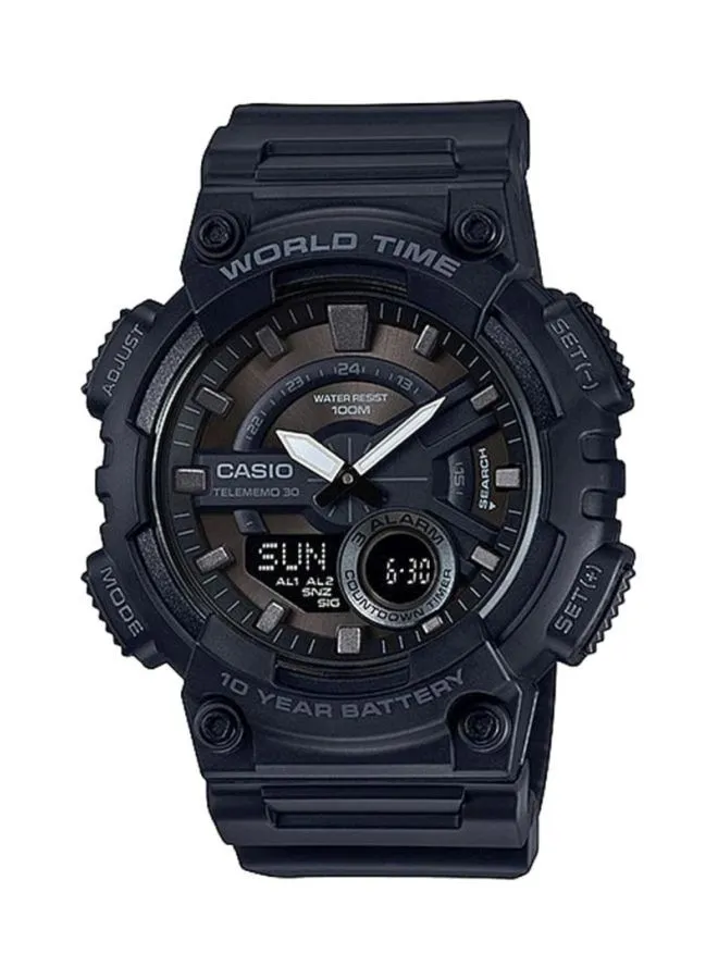 CASIO Men's Youth Water Resistant Analog/Digital Watch AEQ-110W-1BVD