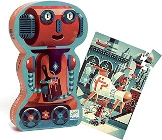 Djeco Bob The Robot Silhouette Puzzle 36 Pieces Set