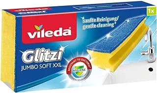 Vileda Glitzi Jumbo Bathroom Cleaner Sponge High Foam Scourer 1pc