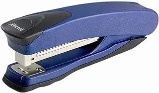 Rexel Taurus Full Strip Stapler, 25 Sheet Capacity, Uses 24/6 and 26/ Staples, Metal Body, Black/Blue, 2100005